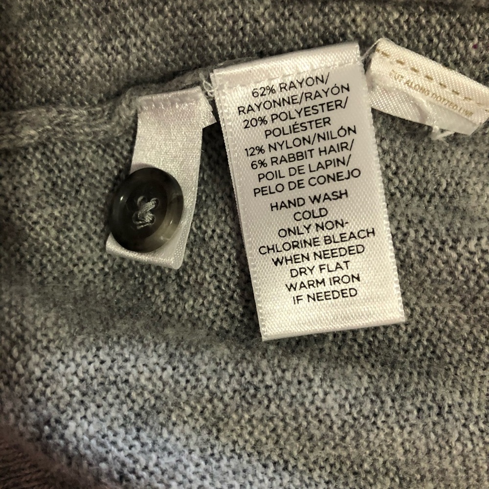 Loft Gray Button-Up Cardigan - Picture 3 of 3